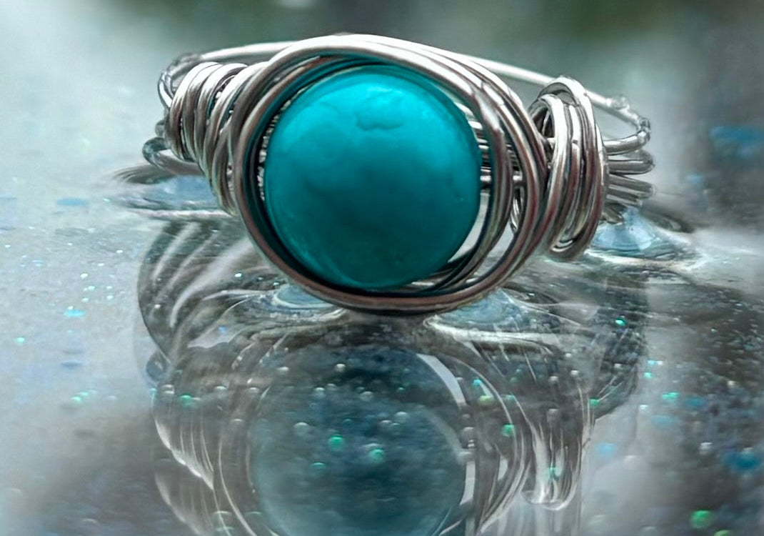 Turquoise 💎✨calming crystal ring