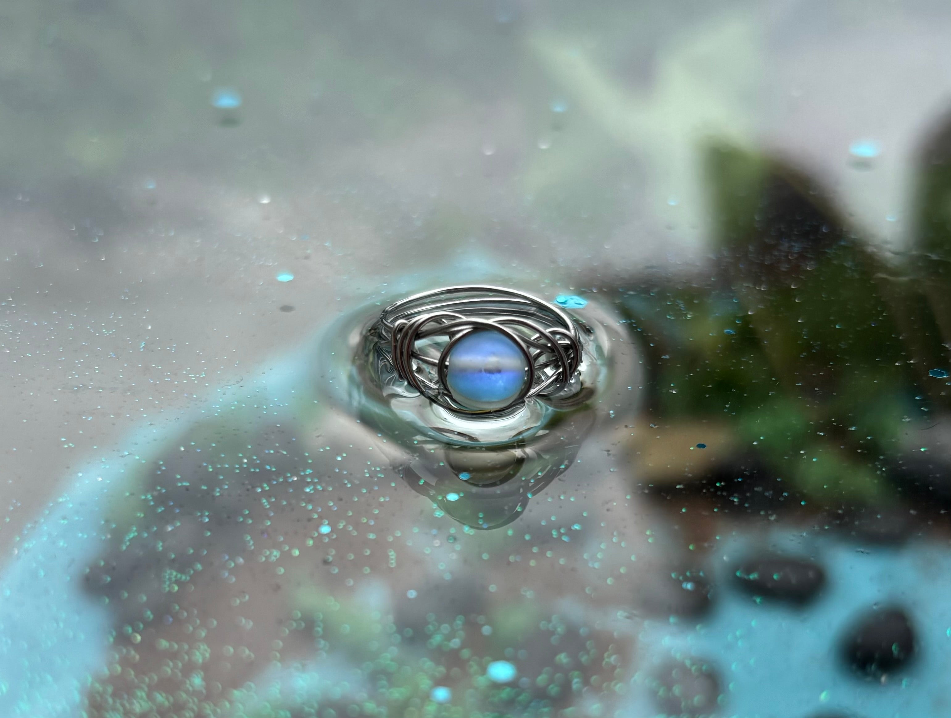 Mystical moon beam🩵 ring