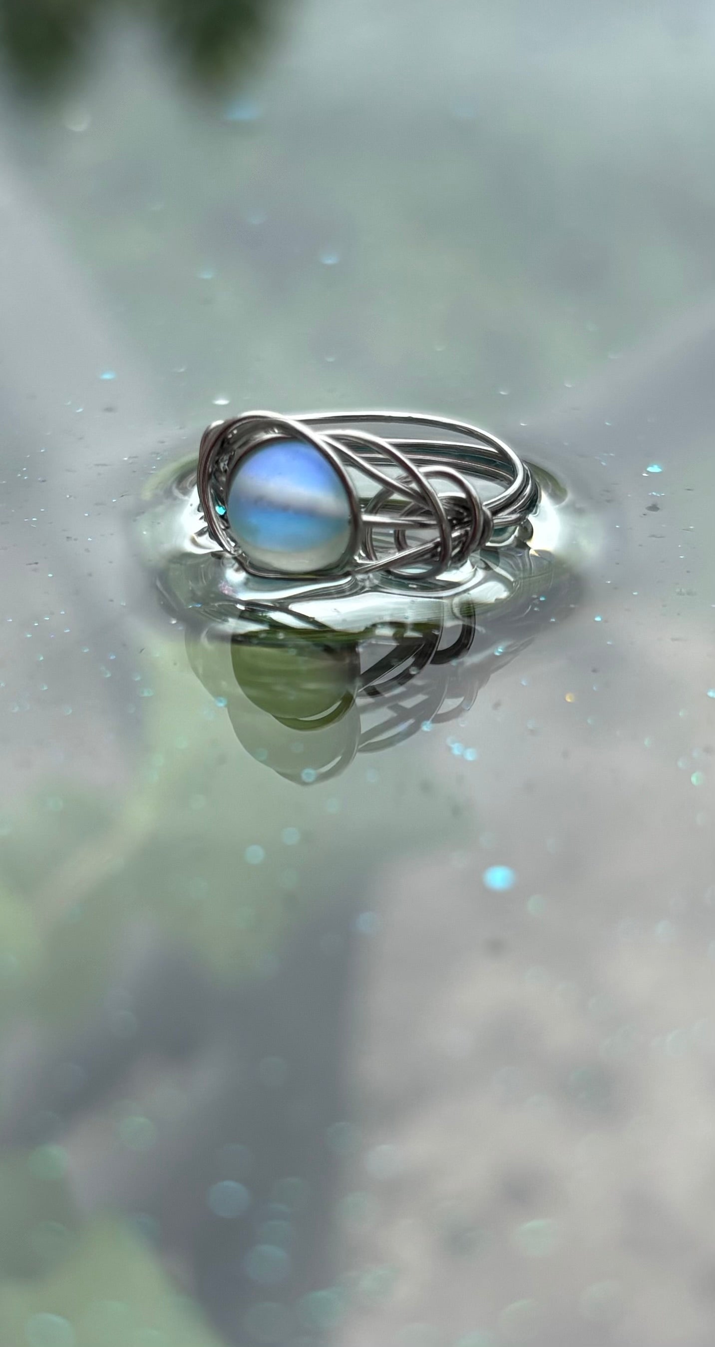 Mystical moon beam🩵 ring