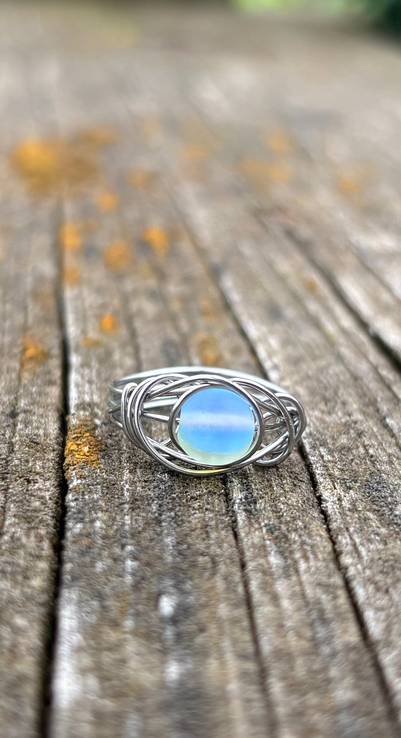 Mystical moon beam🩵 ring