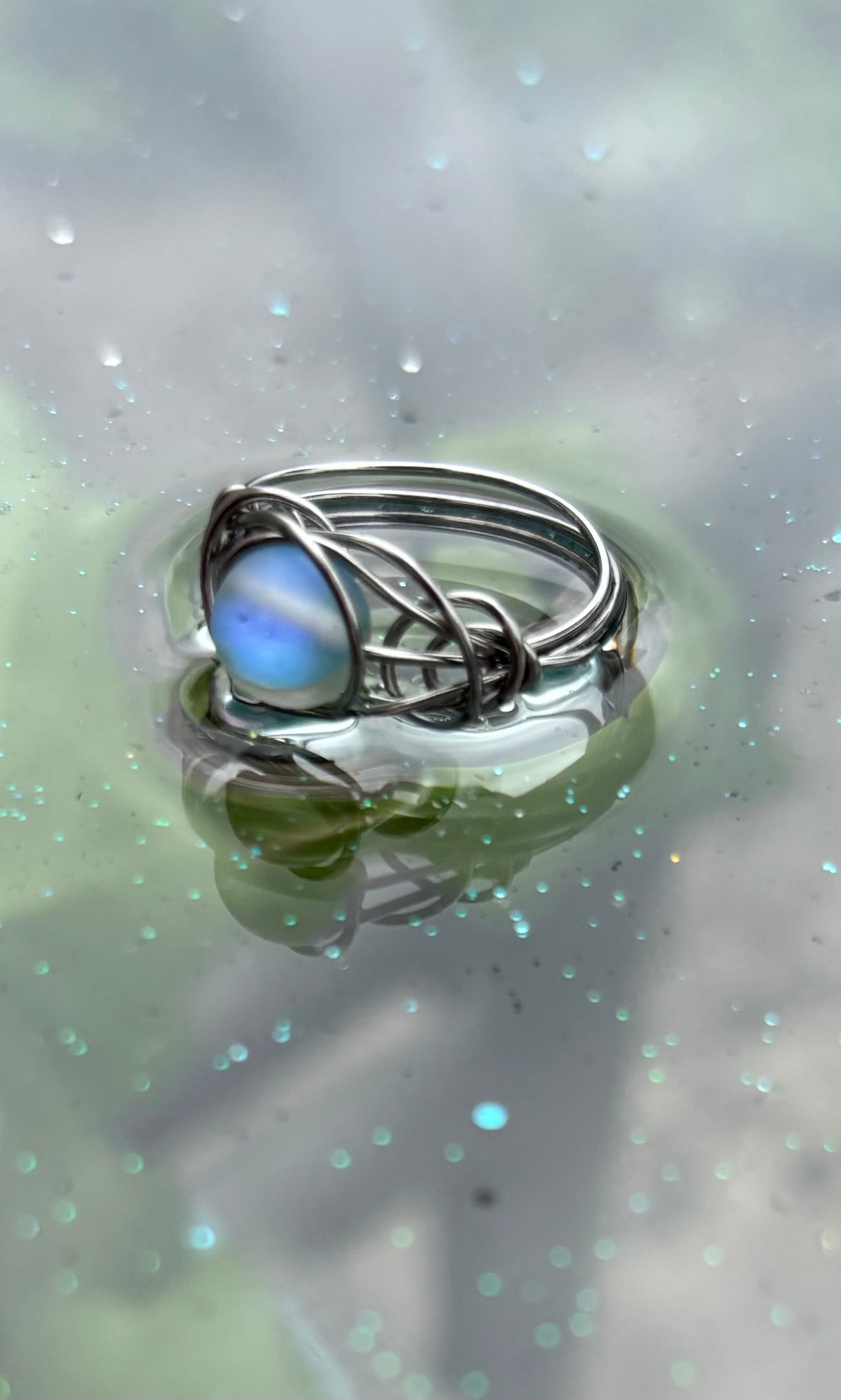 Mystical moon beam🩵 ring